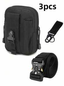 1pc 2025 New Arrival Outdoor Tactical Waist Pack Set, Multi-Functional Nylon Tactical Belt, Handmade Crafted, Lightweight - A - View 8