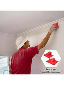Multi-Function Wall Corner Brush With Handle, Wall Paint Edge Trimming Tool, Wall Paint Roller Brush - Brush - View 6