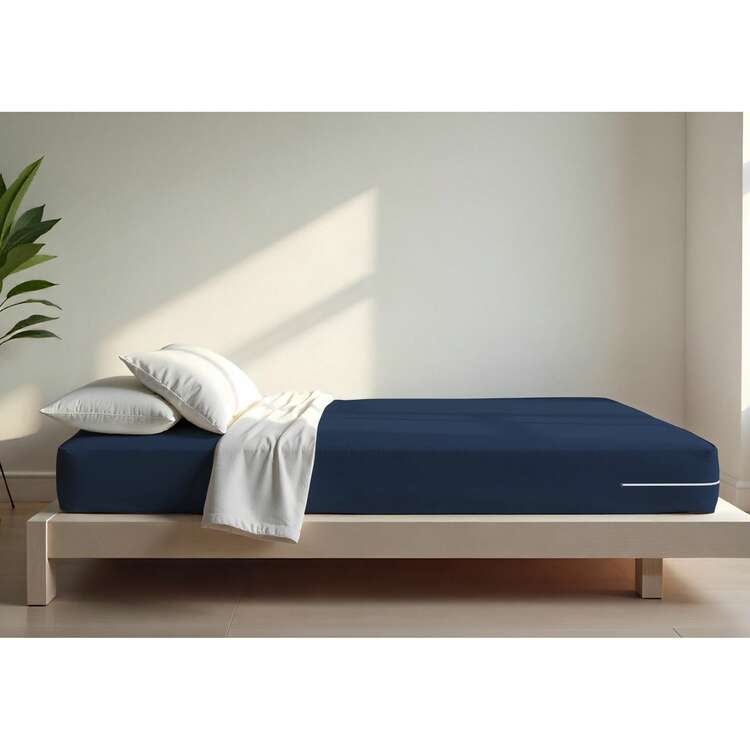 Double Gel Knit Mattress Cover With Zipper - trắng - Xem 4