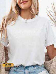 1pc Personalized Lucky In Love Bachelorette Shirt, Vegas Theme Shirt, Bachelorette Party Shirt, Custom Bachelorette Shirt, Luxury Bachelorette, Personalized Gift For Valentine Day/Engagement/Wedding/Holiday/Daily Life - 白色 - 查看 3