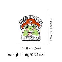 Cute Frog Series Enamel Pin Funny Animals Quotes Brooch Pins Lapel Pin Badge On Backpack Clothing Accessories Jewelry Friends Gifts - Green - View 14