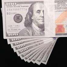 仿真100美元道具钞票，11.2厘米*4.6厘米规格；仿真100美元道具钞票，30*15毫米规格；仿真迷你100美元道具钞票，可用于节日折纸、派对氛围营造、情人节等场合；11.2厘米*4.6厘米花束纸道具钞票 - 彩色 - 查看 7