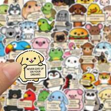 50PCS Funny Encouragement Animal Stickers, Adult Affirmation Stickers, Cute Cartoon Inspirational Companions, Suitable For Water Bottles, Laptops, Mobile Phones, Aesthetic Diary Stickers, Letters, Waterproof Stickers - Multicolor - View 8
