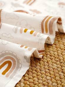 5PCS 60*60cm Muslin Extra Soft And Absorbent Baby Burping Cloth - Washcloth Baby Face Towel,Multi-Purpose Square Handkerchief,Baby Bandana Drool Bibs - Multicolor - View 9