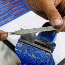 10pcs Diamond Assorted Rasp Set, 3x140mm Mini Assorted Rasp Kit, Suitable For Stone/Glass/Metal Carving Craft Manual Tool Rasp Set - One Size Fits All - View 7