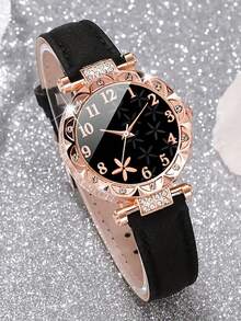 4/3pcs Set Starfish Dial Women Quartz Leather Strap Watches - Multicolor - View 4