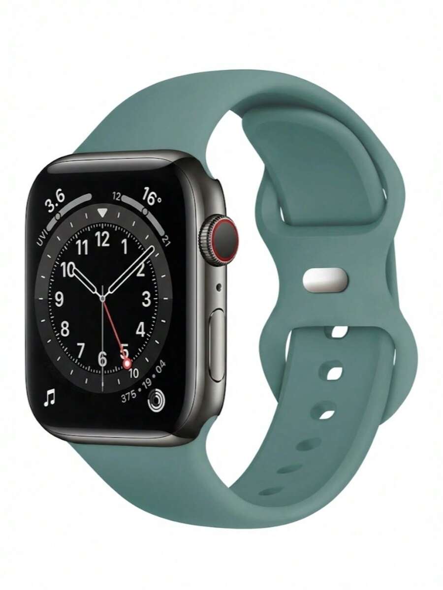 1条男女通用硅胶运动表带,兼容 38mm 40mm 41mm 42mm 44mm 45mm 46mm 49mm,舒适透气,适用于Series 11 10 9 8 7 SE3 6 5 4 3 2 1 Ultra 3/2/1,适合日常佩戴和健身,智能手表表带配件,送给男士、女士和朋友的绝佳礼物,休闲运动表带,兼容,表带替换装。 - 青色 - 查看 1