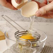 High Quality Stainless Steel Egg Yolk Separator - Easy Egg White And Yolk Separator With Perfect Egg Filtration Function - Convenient Kitchen Tool - Multicolor - View 3
