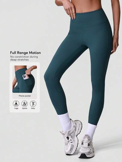 Sodalemon Women's Yoga Pants With Pockets, Butt Lifting, Fitness Gym Leggings, Outdoor Casual Sports Trousers