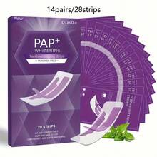 7D+PAP+干式粘合剂+紫色牙齿美白贴，牙齿美白，美白贴，深度清洁，口腔护理，美白贴，清新口气，美白贴，旅行和居家使用，紫色美白，7-14对，干式粘合剂，紫色美白贴 - 紫色+PAP+乾貼+牙貼 - 查看 13