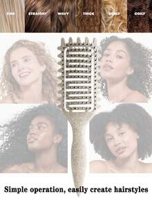 Curling Hair Styling Comb, Wet Hair Volumizing Lift Comb, Easily Create Curly Hairstyles, Say Goodbye To Frizz, Suitable For Spiral Wavy Hair, Anti-Breakage Styling Comb - Multicolor - View 4