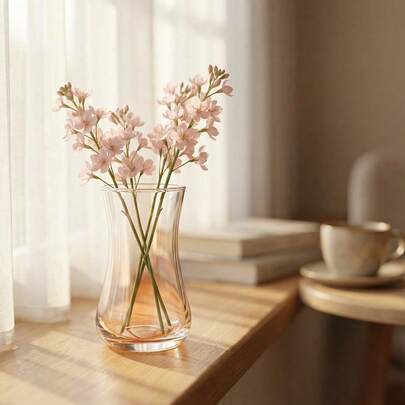 Klar glasflaska är lämplig för hydroponiska växter, vaser, konstgjorda blommor, miniatyrlandskapsdekoration för gräsmattor, vardagsrum och kontorsdekoration samt dekorationer för alla hjärtans dag, Ramadan och högtidsfester.