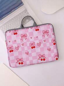 Valentine's Day Funny Pattern Printed Laptop Sleeve, Laptop Fabric Cover Accessories, Soft Laptop Sleeve, Soft Laptop Cover, Laptop Cover, Tablet Cover, Pouch, Laptop Zipper, Computer Cover, School & Business Office - Multicolor - View 2