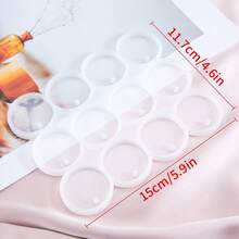 1pc Butterfly Shaped Resin Earring Mold With Holes, Suitable For DIY Pendant And Necklace Earring Making, And Round & Oval Silicone Keychain Mold - Clear - View 10