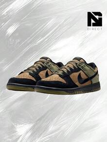 Nike Dunk Low Retro Camo Olive– Men's Lifestyle Sneakers – Shoes For Man -Vintage-Spring & Summer-Inspired Running Shoes, Shock-Absorbing Comfort, Gym To Streetwear Casual Wear-Easter Gift–HV4452 300 - Brown Kelp/Black/Medium Olive - 查看 2