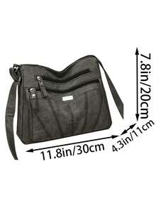 Versatile Multi-Layered Bag - Women's Middle-Aged Model Mother Bag, Large Capacity Crossbody Bag, Shoulder Bag - Multicolor - View 2