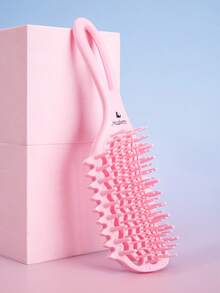 1pc Large Curling Hair Brush - Suitable For Curly Hair, Unisex, Flexible And Easy To Comb - For Dry And Wet Hair, Perfect For Curly Hairstyles, Separates Curls, Adds Volume - Anti-Static, Heat-Resistant Styling Tool - Multicolor - View 16