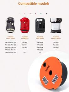 Filtre à capsule de café réutilisable compatible Bosch de couleur orange - Orange - Voir 3