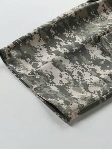 Quần lửng cargo nam mùa hè thời trang, đa năng, họa tiết rằn ri kỹ thuật số, kiểu dáng thường ngày. - Màu vàng - Xem 6