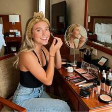 1pc Women/Girls Spa Headband, Cute Hair Band, Facial Cleansing & Makeup Headband, Plush Kitty Face Care Headband, Essential For Spa Day (Black, White, Khaki) - Basic model - View 2