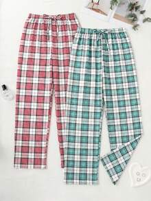 Women Allover Printed Relaxed Cottonline 2pcs Multi Pack Regular Sleep Bottom - Multicolor - View 1