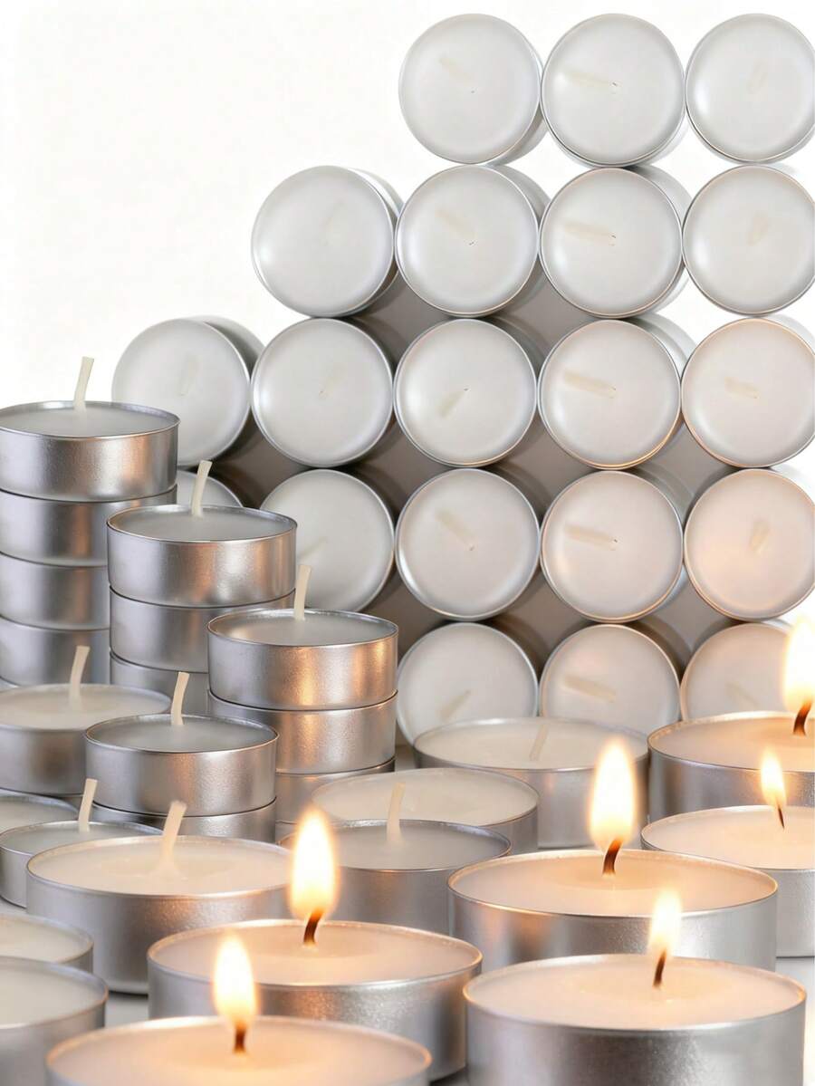 Candles, Scented Candles, Iron Candle Holders, Odor Eliminating, Long-Lasting Fragrance, Suitable For Valentine's Day, Christmas, Weddings, Parties, Birthday Candles, Home Decor Candles, Room Decor, Birthday Decorations, Daily Lighting, Gifts For Women, Gifts For Best Friends, Leisure Gifts, Ramadan Decorations, Eid Al-Fitr, Eid Al-Fitr Gifts, Ramadan Decor - Multicolor - View 1