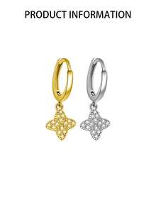 Joyería de piercing de ombligo de plata esterlina S925 con circonita cúbica - soltero - Ver 4