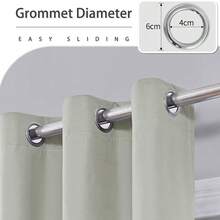 1 tấm rèm voan thêu có độ chính xác cao đục lỗ - Nhiều màu - Xem 9