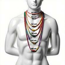 Unisex Colorful Hip-Hop Jewelry 15mm 20-Inch/22-Inch/24-Inch Full Diamond-Studded VVS-Grade Rhinestone Cuban Chain Men's Chain Necklace Stylish And Versatile Perfect For Parties Or Casual Wear Men's Cuban Chain Necklace Ideal Gift Suitable For Boyfriends Or Girlfriends Cuban Chain Style - 銀色 - 查看 2