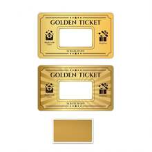 40/80金券定制刮刮卡 2种款式 DIY优惠券卡 惊喜礼品券 生日 音乐会 婚礼 电影 小企业代金券 抽奖券 - 彩色 - 查看 2