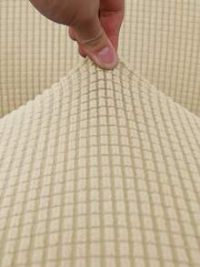 1件装毛绒可拆卸办公椅套，现代简约弹力办公椅套，适用于办公室、书房座椅 - 彩色 - 查看 7