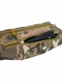 时尚女士腰包/胸包，隐形拉链，纯色防水尼龙材质，可装硬币和小物件。男士拉链前开式腰包/胸包/斜挎包/单肩包，适合旅行、工作、运动等场合，轻便防盗，配有可调节肩带，尼龙材质，简约户外大学包。 - 紫紅色 - 查看 11