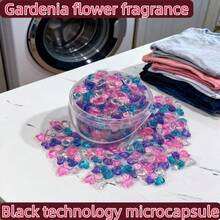 全新心形蜜桃香氛柔顺洁净五腔洗衣凝珠，多功能浓缩洗衣珠，居家必备，适用于洗衣机 - 液體 - 查看 3