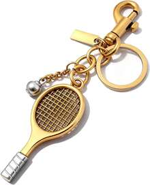Cute Purse Charm Keychain For Women, Bag Charm Accessory For Handbags & Backpacks, Gift For Her - Tennis Racket - View 15