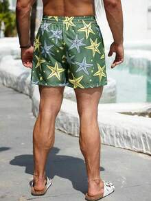 Men's Quick Dry Casual Loose Fit Bermuda Shorts - Green - View 4