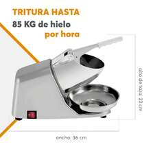 Trituradora de Hielo Eléctrica 500W con Cuchillas de Acero Inoxidable Adir 17021 - Gris - Ver 3