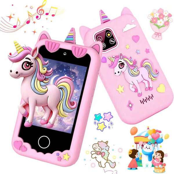 3-12 Jahre alte Kinder Lern-Spielzeug Handy, 2,8" Touchscreen, ABC Lernen, Musik Erinnerung, 8GB ROM, perfektes Geburtstags-/Weihnachtsgeschenk