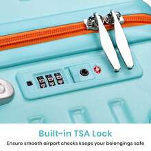 20 Inch Carry On Suitcase, Lightweight PC Hard Shell Travel Luggage Cabin Suitcase With Wheels & TSA Lock Overhead - 20 inch - View 5