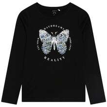 Name It Long-Sleeve T-Shirt 49514535354707 For Girls In Color Black - الأسود - مشاهدة 1