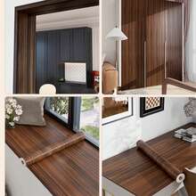1 Roll Self-Adhesive Wood Grain Furniture Wallpaper, Vinyl Decorative Wall Paper Suitable For Cabinet, Table, Wall Renovation, Size 15.74 In X 118.11 In (40cm X 300cm), Multiple Colors And Patterns - 1PC - View 8