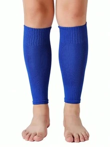 1 đôi ống tay thể thao trẻ em, bảo vệ ống chân khi chơi bóng đá, làm từ vải dệt kim polyester, thích hợp cho các hoạt động thể thao ngoài trời dành cho trẻ em từ 8-16 tuổi. - Nhiều màu - Xem 16