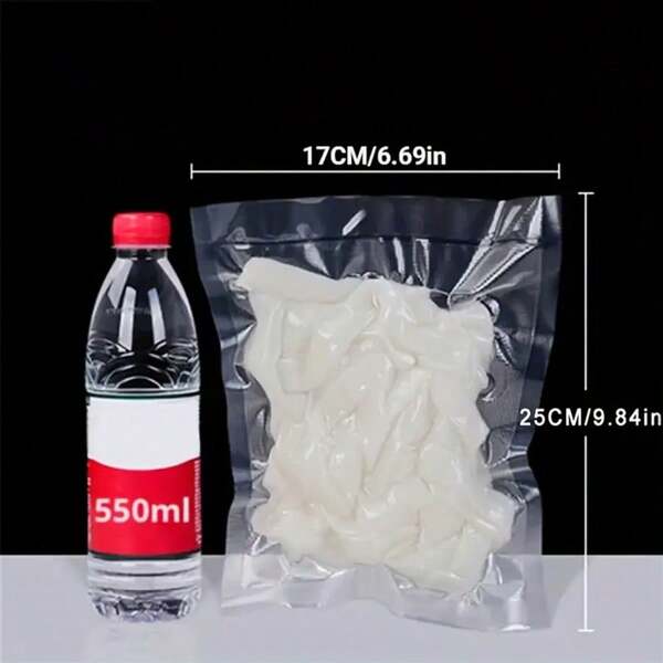 70pcs/Pack - Vacuum Food Sealer Bags, For Food Storage, Transparent Plastic Flat Bags With Tear-Off Top, Large Packaging Bags