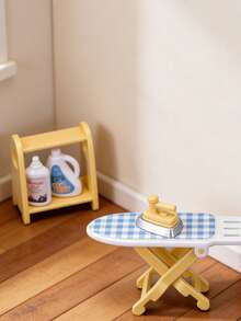 8pcs Mini Laundry Room Decor Set, Including Small Washing Machine, Laundry Cart, Detergent, Iron, Etc., Suitable As Desktop Decorations For Boys, Girls, Birthday, Christmas, Thanksgiving, Halloween And Other Holidays - Multicolor - View 6
