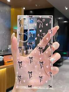 1个极简蝴蝶结软壳手机壳，兼容华为荣耀、红米、摩托罗拉、三星Galaxy A04e/12/A13/A14/A34/A50/A52/A53/A54/S21/S22/S23/S24/S25/S25 Ultra/S25 FE/S26/S26 Plus/S26 Ultra/S26 Edge、6A/7A/8A、12T/13T/15T/15T Pro - 無色 - 查看 6