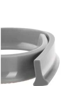 Collapsible Threshold Water Dam Self-Adhesive Shower Barrier Bathroom And Kitchen Stopper, Home Retention System, Waterproof Flow Block Seal Strip Gray 1M - Multicolor - View 2