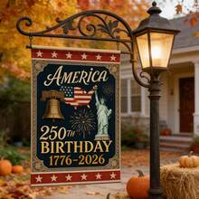 1776-2026 USA 250th Anniversary Garden Flag Commemorative Double-Sided Printed Outdoor Flag Spring Revival, 30 X 45cm - 花園旗幟 - 查看 6