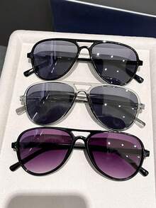 3 chiếc kính mắt mèo gọng nhựa dành cho nữ, kiểu dáng cá tính, dễ phối đồ, phong cách đường phố năng động, cá tính, thích hợp cho chụp ảnh đường phố, lễ hội âm nhạc, tiệc độc thân, phụ kiện đi biển. - Nhiều màu - Xem 6