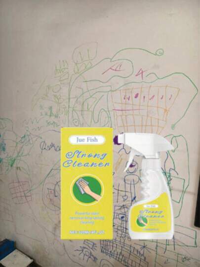 JUE FISH Professional Wall Cleaning Paste And Stain Remover - Instant Graffiti And Scuff Mark Remover | Powerful Multi-Purpose Wall Cleaning Paste | High-Performance Renovation And Deep Cleaning Formula | Precise Trace Removal Like A Stain Eraser Pen | Lasting Household Cleaning Solution For Scuffs, Stains | Keeps Walls Fresh And Clean