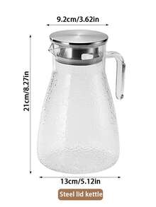 1PC New Design Cold Water Pitcher, High Temperature Resistant PC Plastic Jug, With Lid And Handle, Hammered Texture, Suitable For Hot And Cold Beverages, Perfect For Use In The Kitchen, Dining Room, Picnics, Etc. - Multicolor - View 14