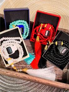 Portable Handheld Counter Set - Beads + Tassel Pendant, Dedicated For Chanting Mantras, Buddhist Supplies - One Size Fits All - View 4